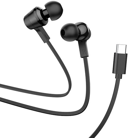 Handsfree USB-C HOCO M86, Černá