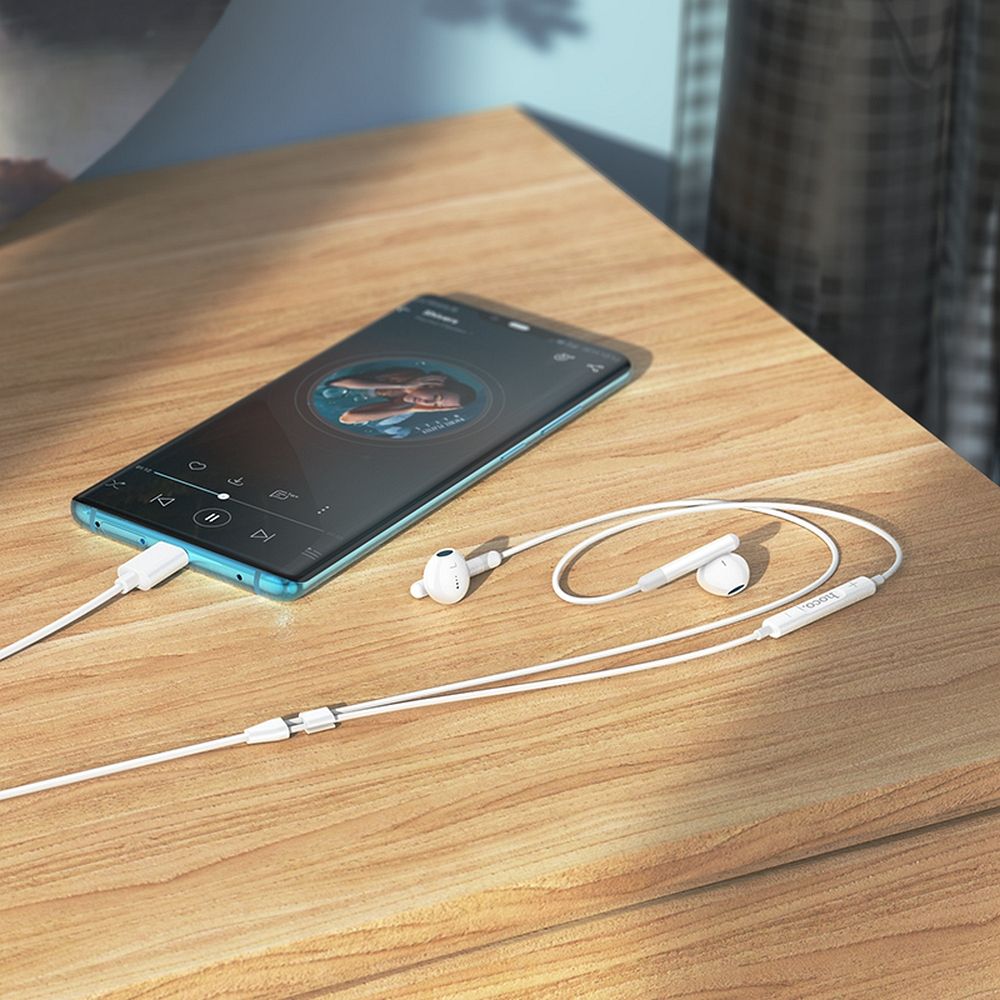 Handsfree USB-C HOCO M93, bílé