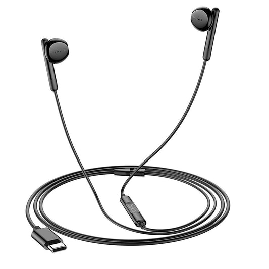 Handsfree USB-C HOCO M93, Černá