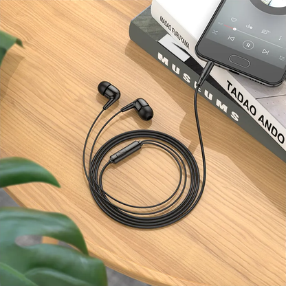 Handsfree USB-C HOCO M97, černá