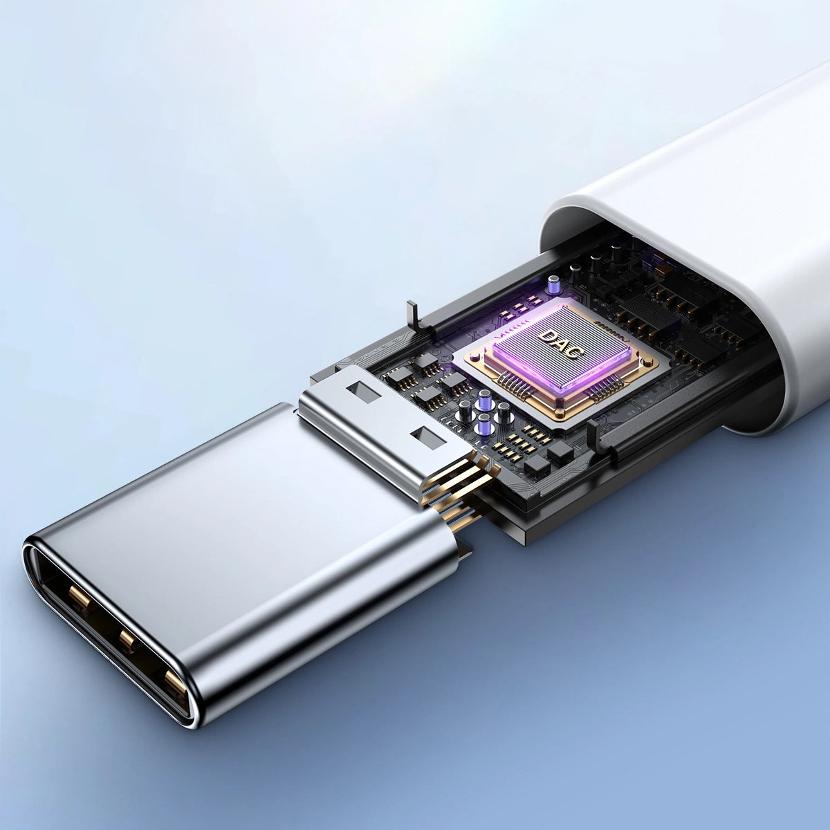 Handsfree USB-C Joyroom JR-EC05, Bílá