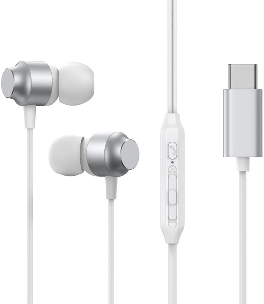Handsfree USB-C Joyroom JR-EC06, Stříbrný