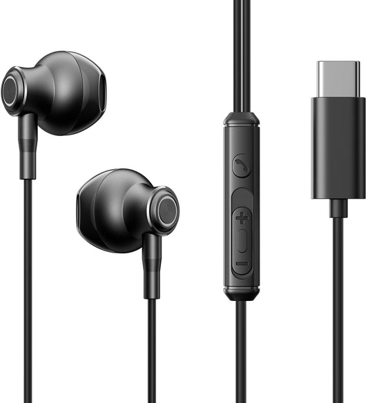 Handsfree USB-C Joyroom JR-EC07, Černá