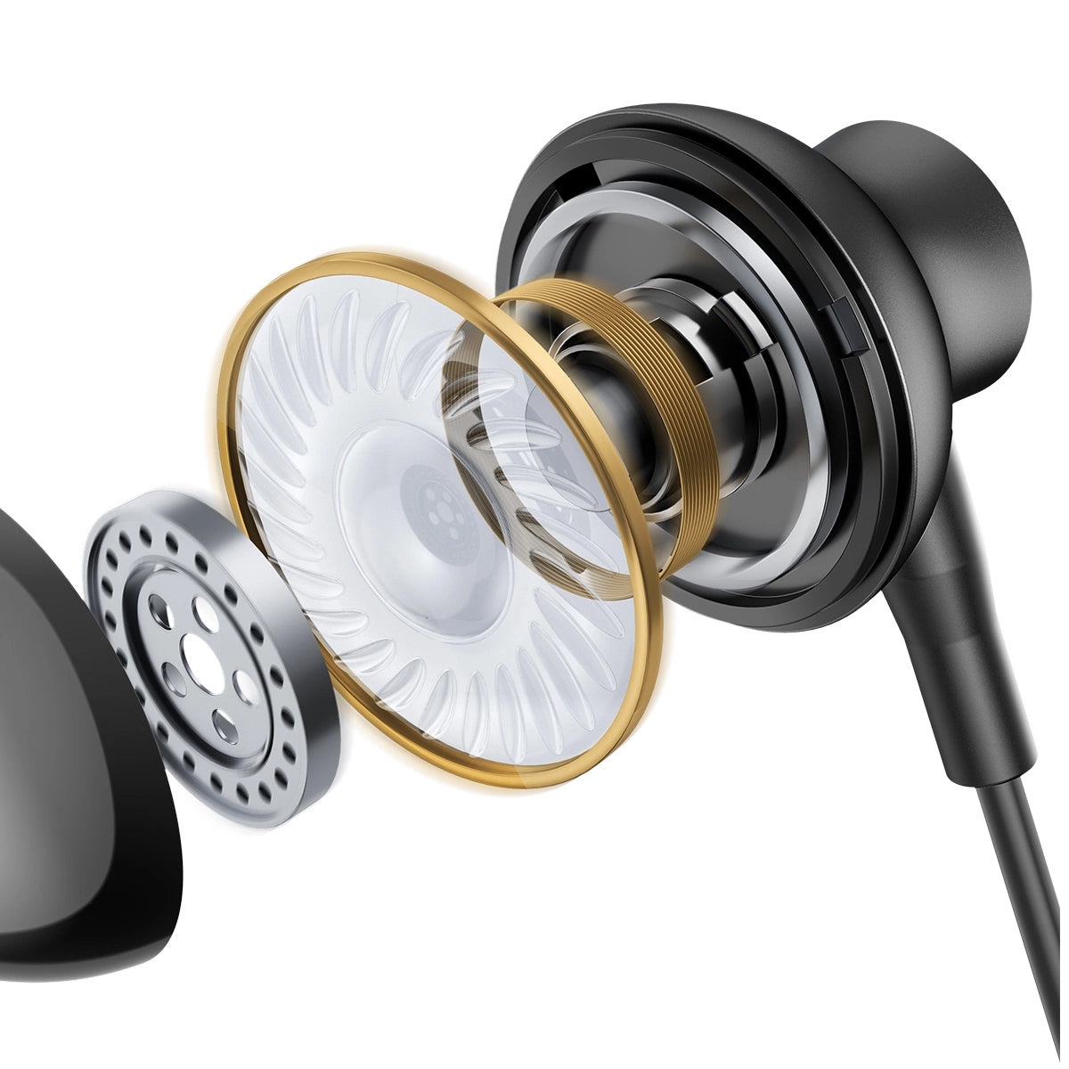 Handsfree USB-C Joyroom JR-EC07, Černá