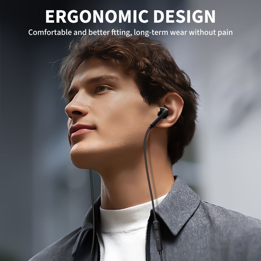 Handsfree USB-C Tech-Protect Ultraboost Core G2, Černá