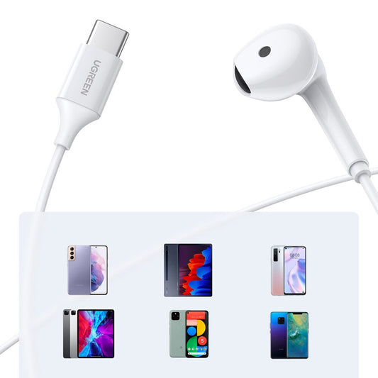 Handsfree USB-C UGREEN EP101, bílá