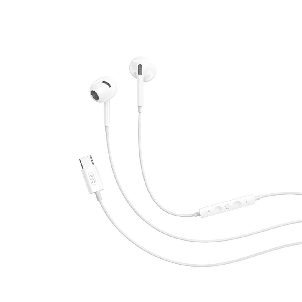 Handsfree USB-C XO Design EP78, Bílá