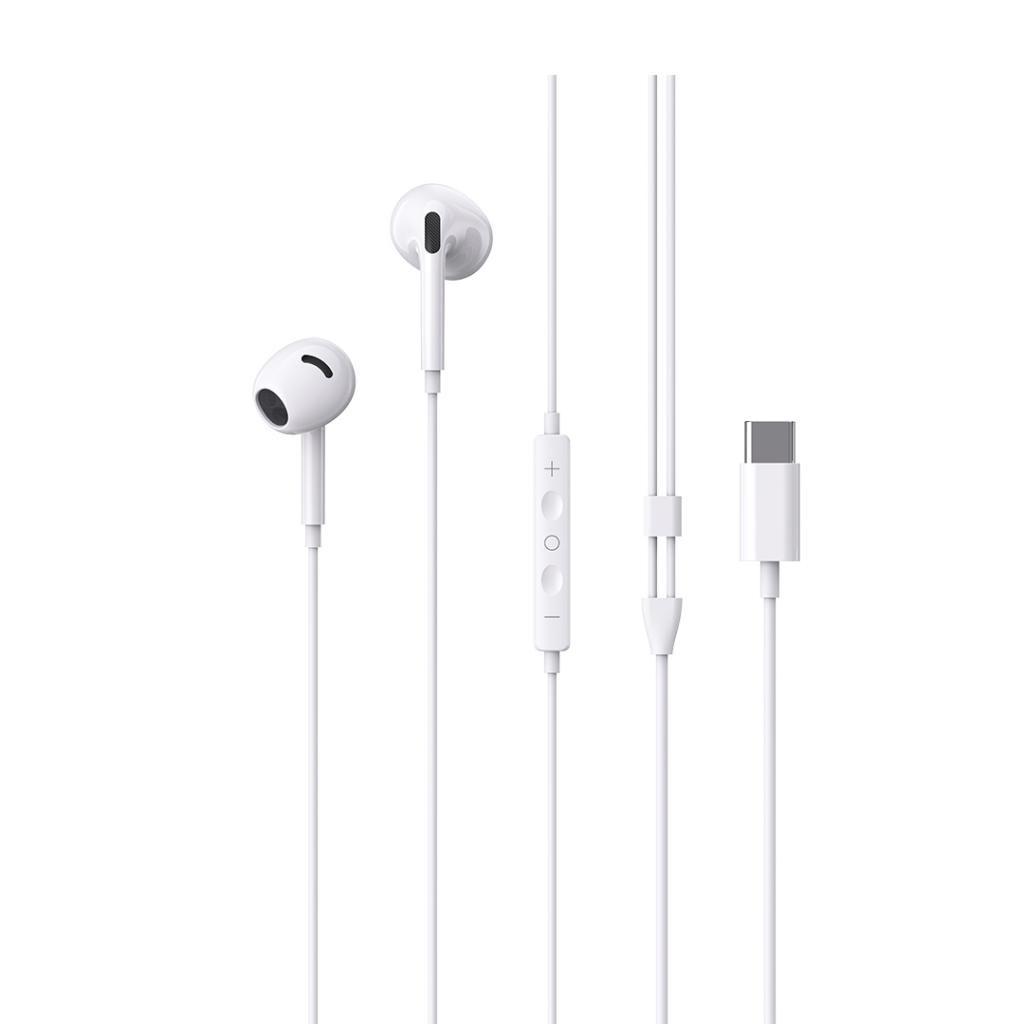Handsfree USB-C XO Design EP78, Bílá