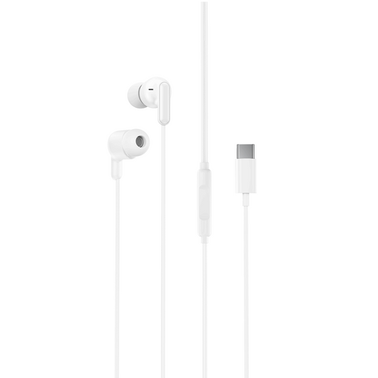 Handsfree USB-C XO Design EP84, Bílá