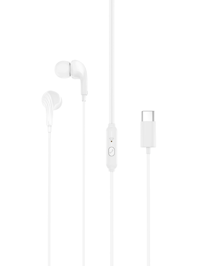 Handsfree USB-C XO Design EP82, Bílá