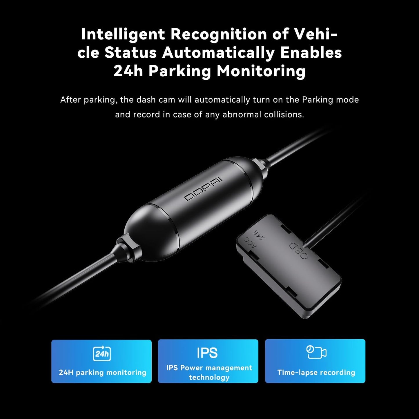 Hardwire OBD DDPAI DC001 pro kameru E3 / Mini5 / N1 Dual / N3 / N3 Pro / N5 Dual / Z40 / Z50