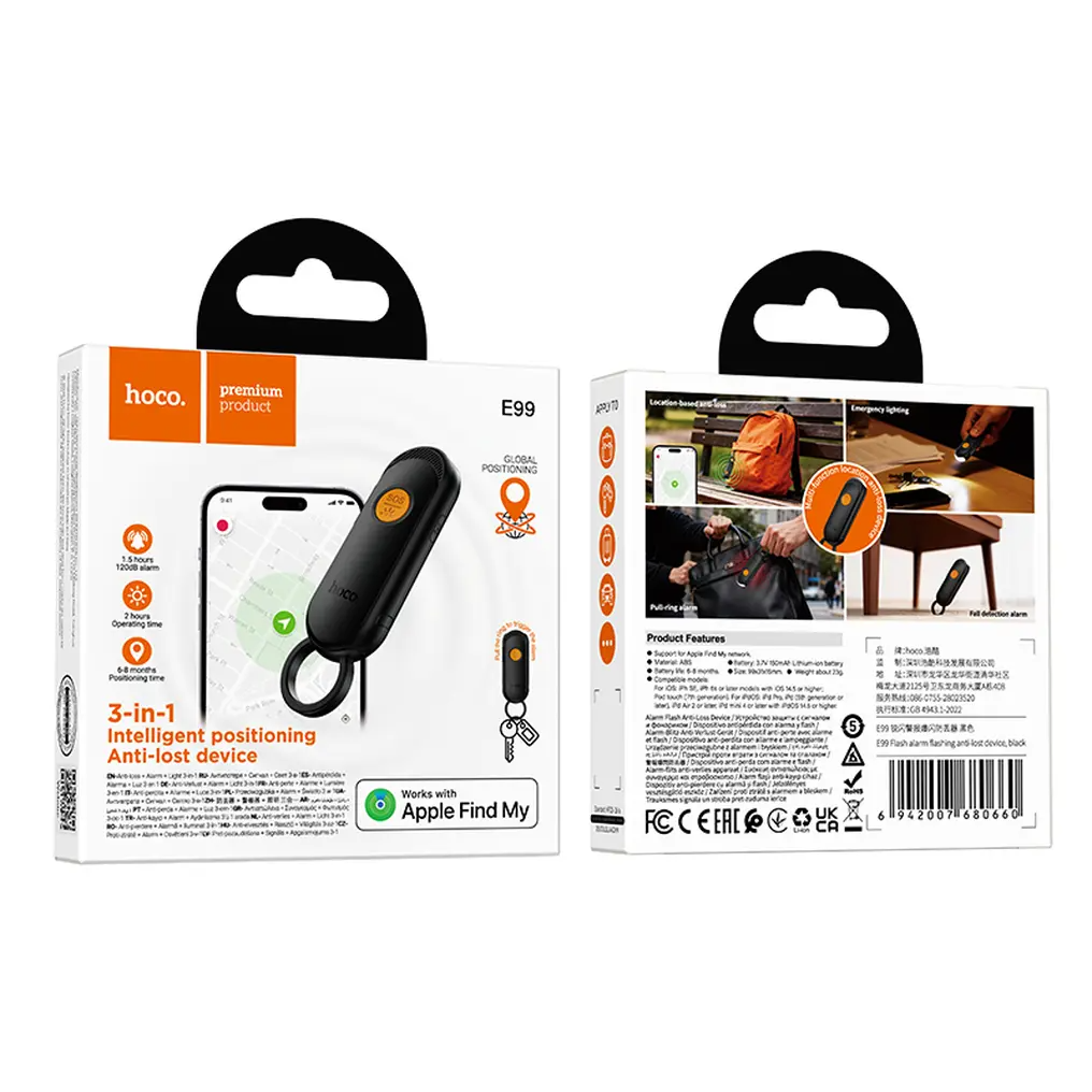 HOCO SmartTag E99 Flash pro iOS Series, černá
