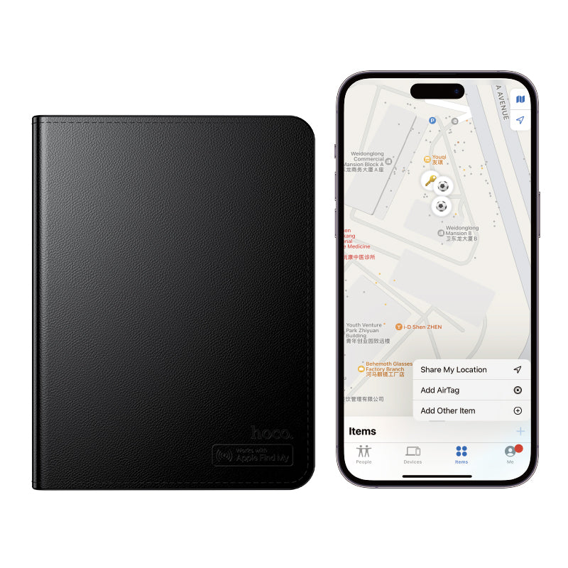 HOCO SmartTag Passport E91G pro iOS Series, černá