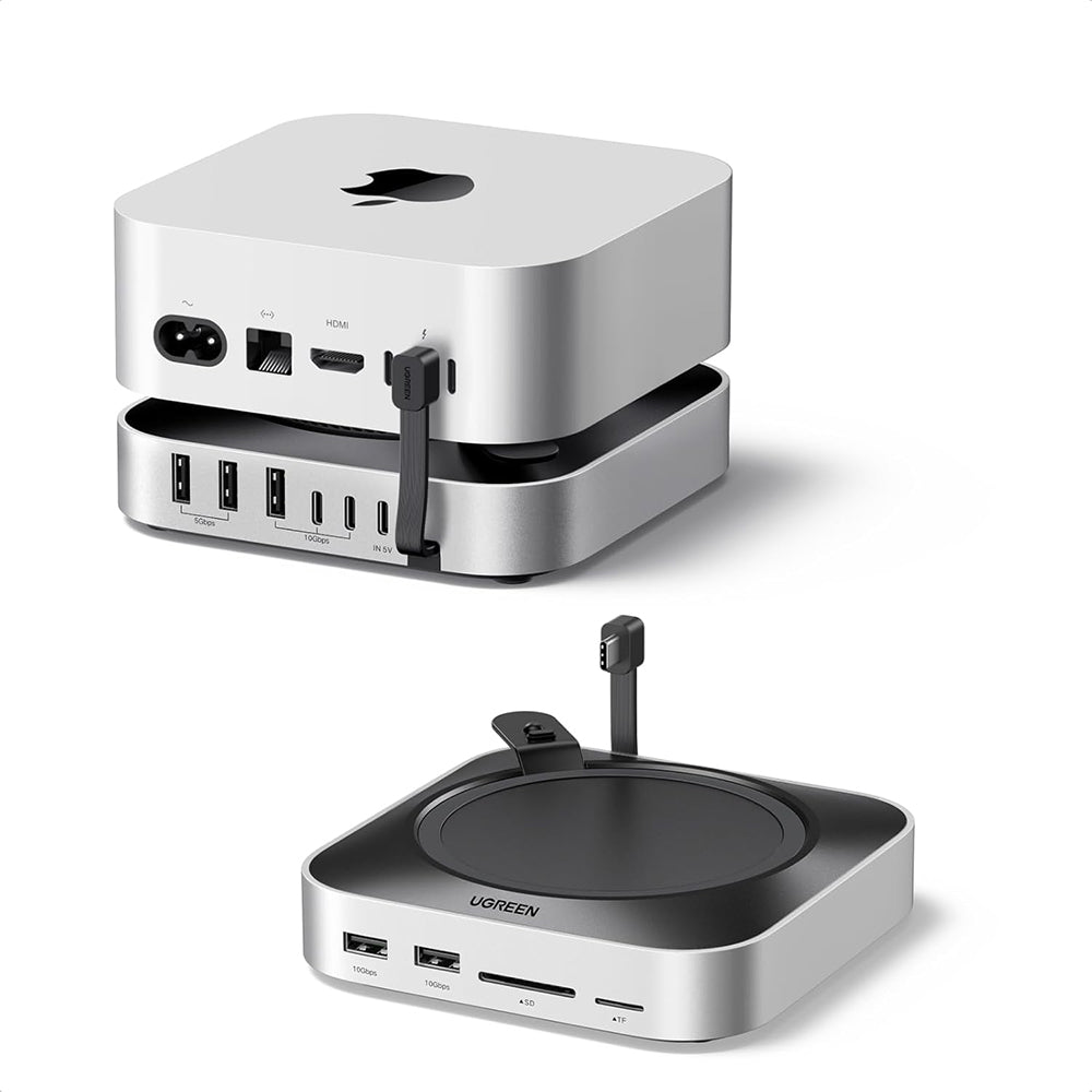 Multifunkční hub UGREEN CM841A (95094) pro Apple Mac Mini M4 / Pro, 10v1, šedý
