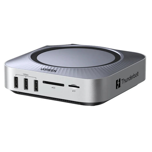 Multifunkční hub UGREEN Revodok Maxidok (85883EU) pro Apple Mac Mini M4 / Mini M4 Pro, 10v1, stříbrný