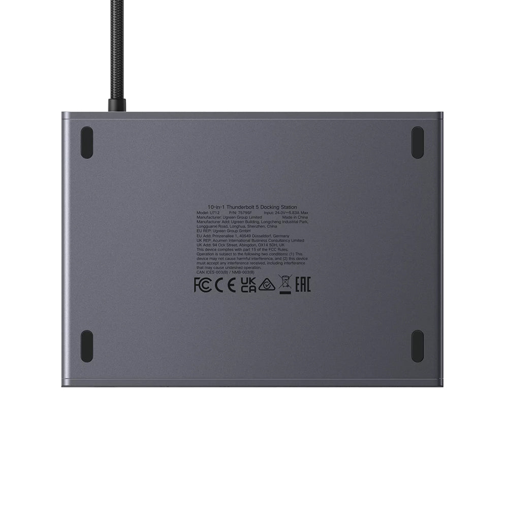 Hub Thunderbolt UGREEN U712, 10v1, Šedý