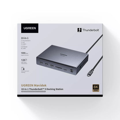 Hub Thunderbolt UGREEN U712, 10v1, Šedý