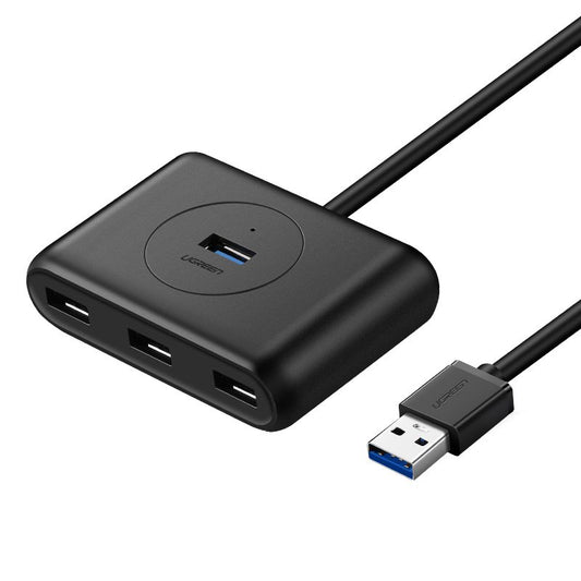 Hub USB UGREEN CR113, 4 x USB-A 3.0, 0.5m, černý