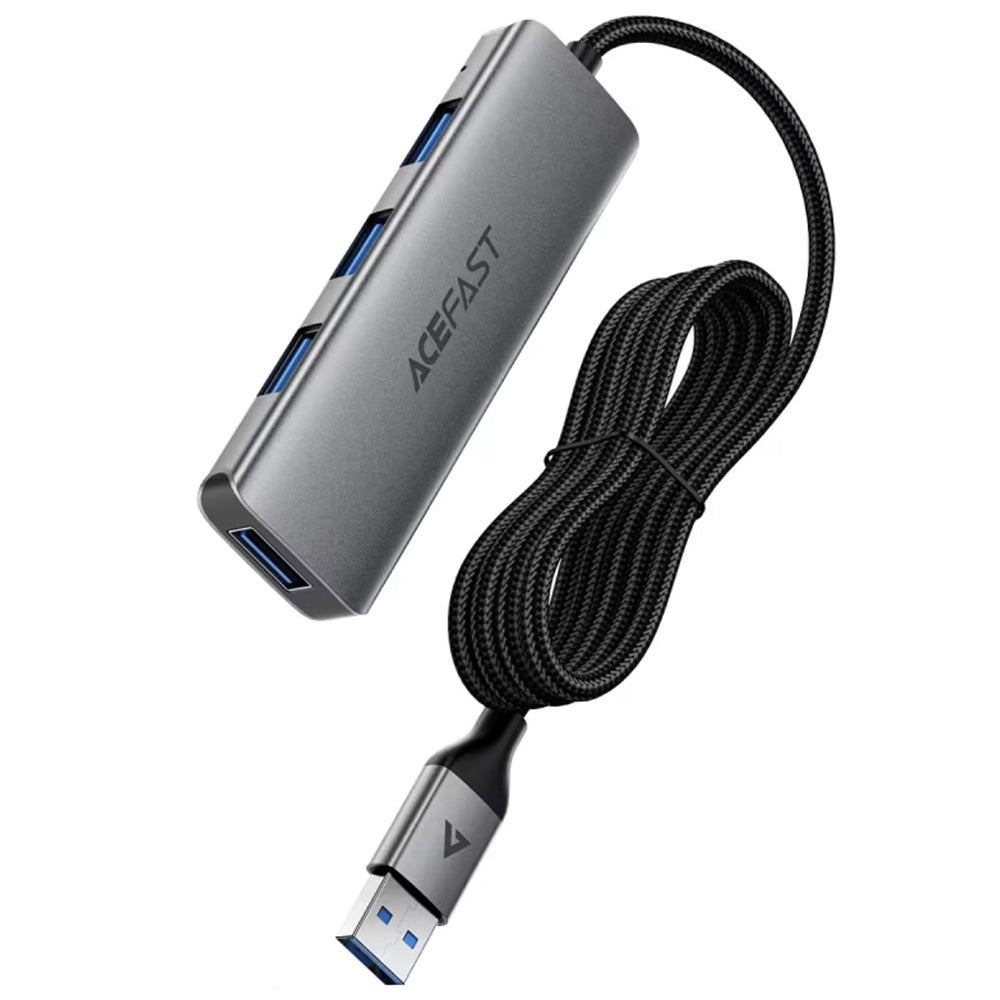 USB hub Acefast J17, 4v1, Šedý