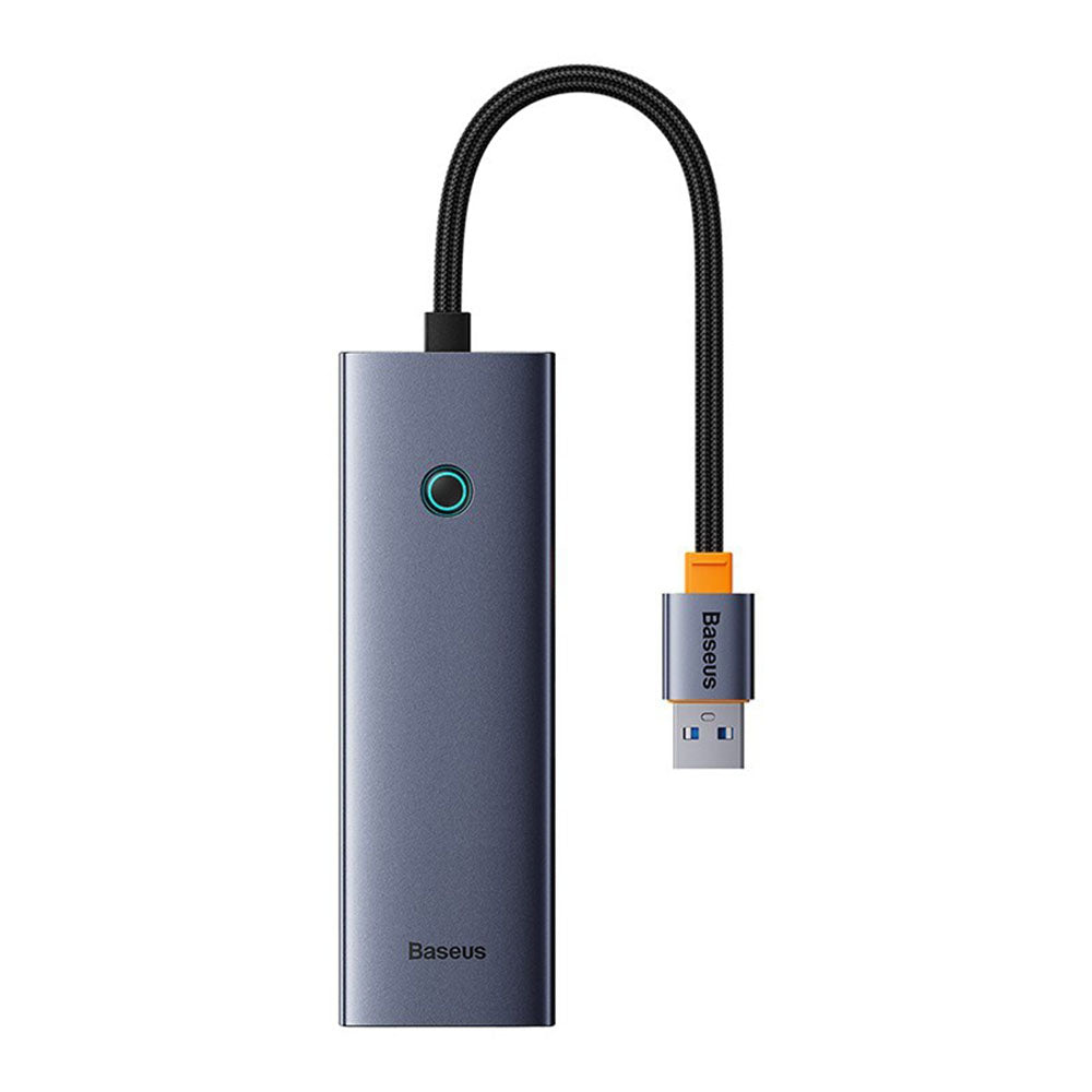 Hub USB Baseus UltraJoy, 3 x USB-A 3.0 - 1 x RJ45, šedý B0005280A813-01