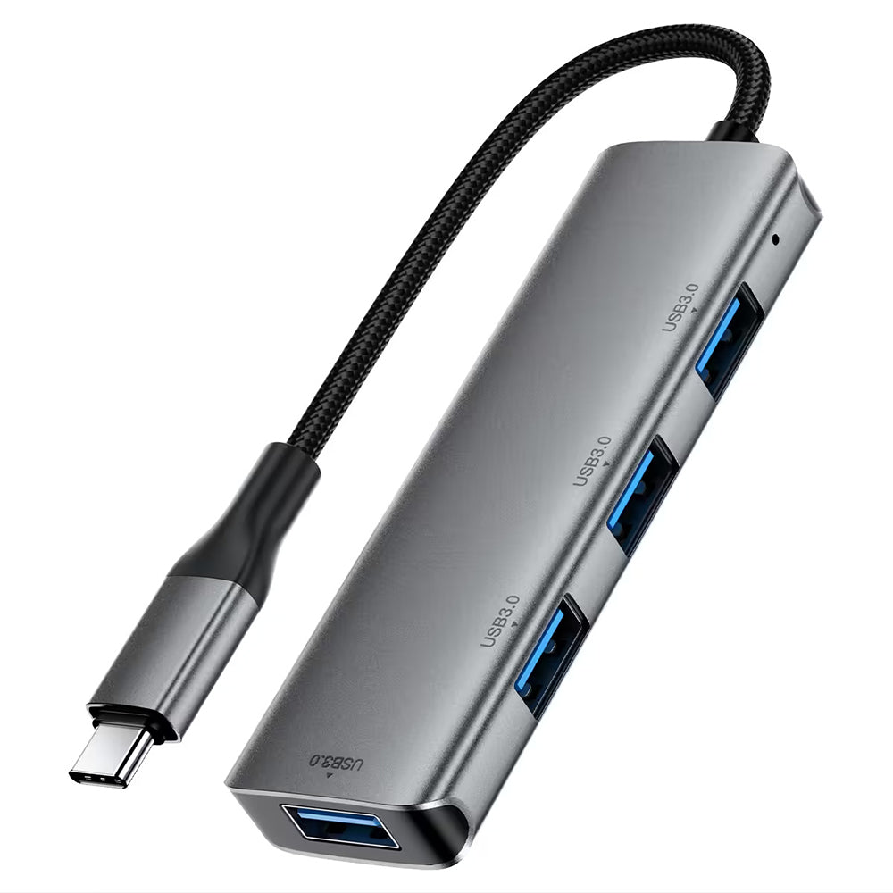 Hub USB-C Acefast J15, 4v1, Šedý