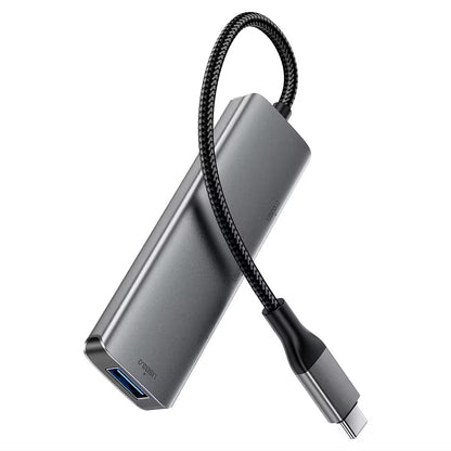 Hub USB-C Acefast J15, 4v1, Šedý