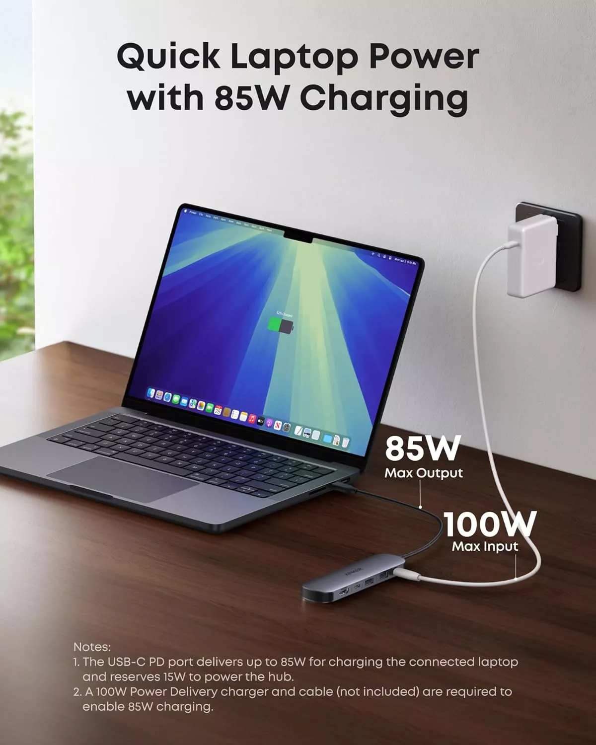 Hub USB-C Anker, 2 x USB-A 3.0 - 2 x USB-C - 1 x HDMI - 1 x SD - 1 x microSD, Šedý A83D2HA1