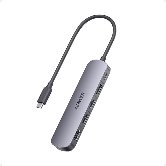 Hub USB-C Anker, 2 x USB-A - 1 x USB-A 3.0 - 1 x USB-C - 1 x HDMI, šedý A8357HA0