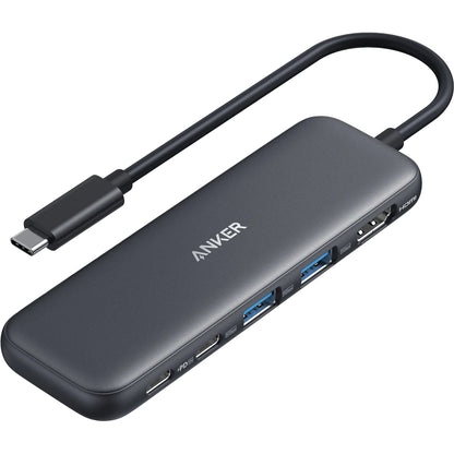 Hub USB-C Anker 332, 2 x USB-A - 2 x USB-C - 1 x HDMI, Šedý A8355H11