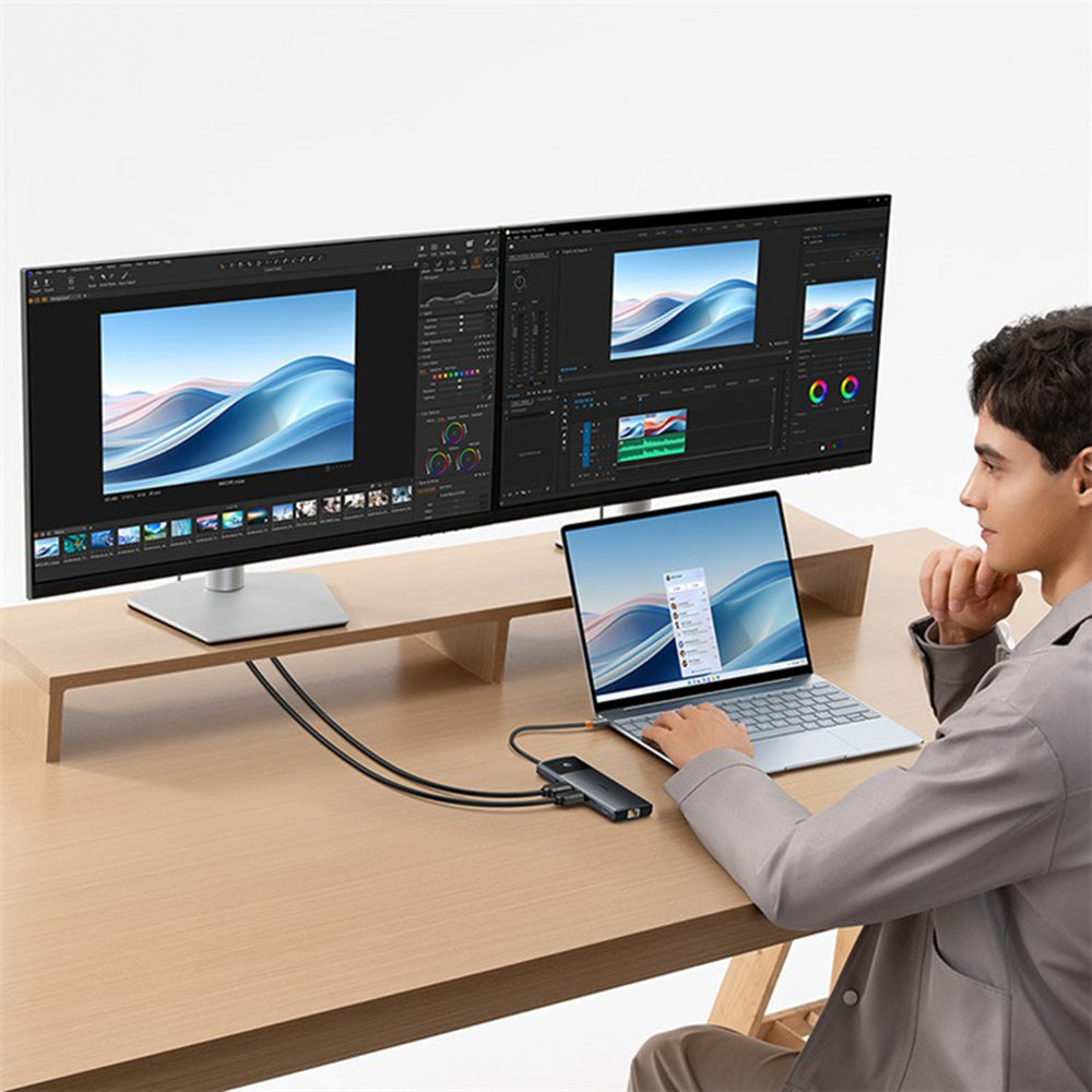 Hub USB-C Baseus Gleam II, 10in1, Černý B0114200