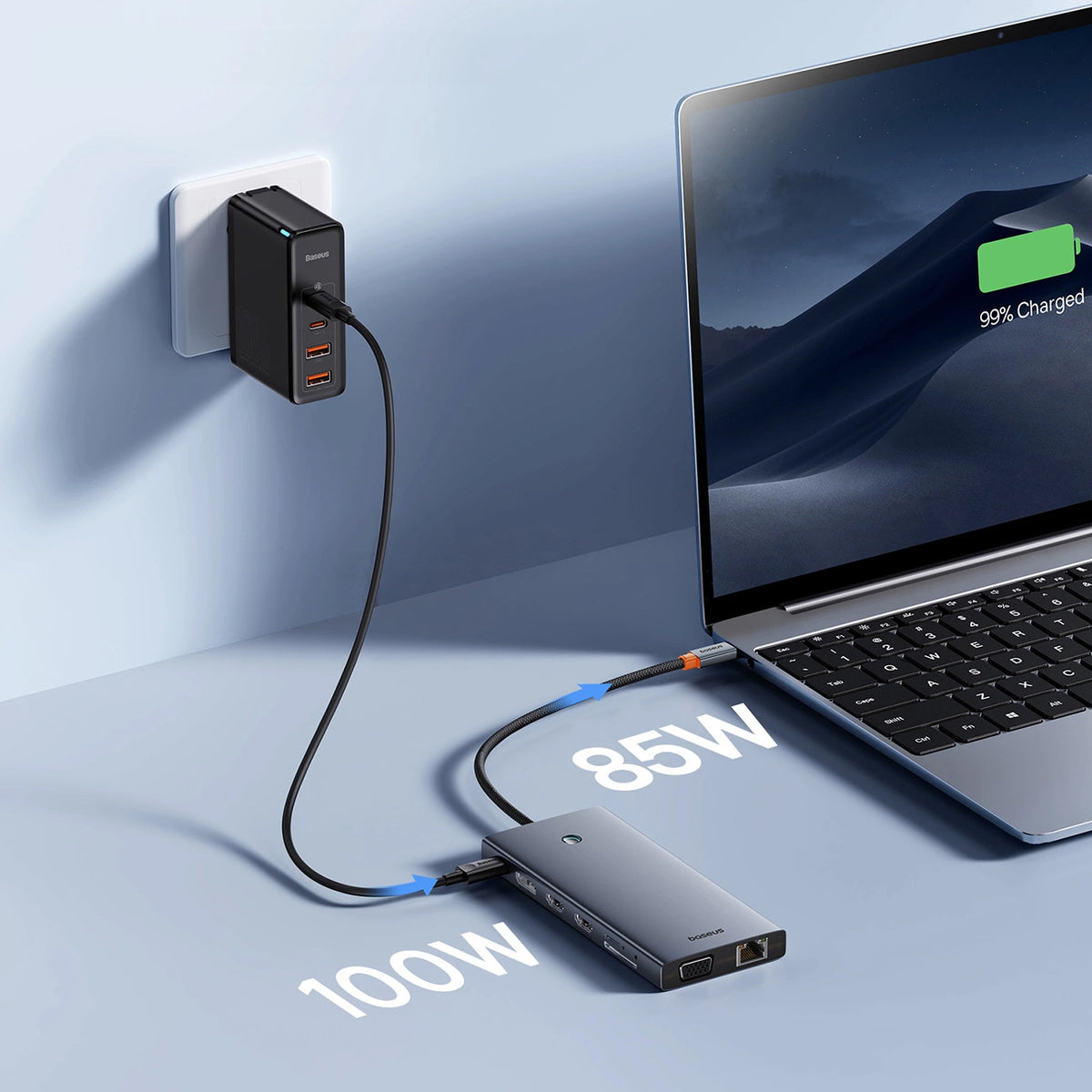 Hub USB-C Baseus PortalJoy, 13v1, Šedý B00053002811-01