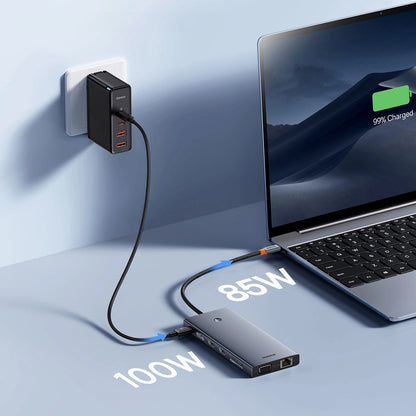 Hub USB-C Baseus PortalJoy, 13v1, Šedý B00053002811-01