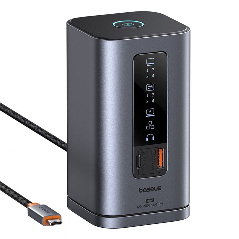 Hub USB-C Baseus SpaceMate, 11in1, Šedý B00568101813-00