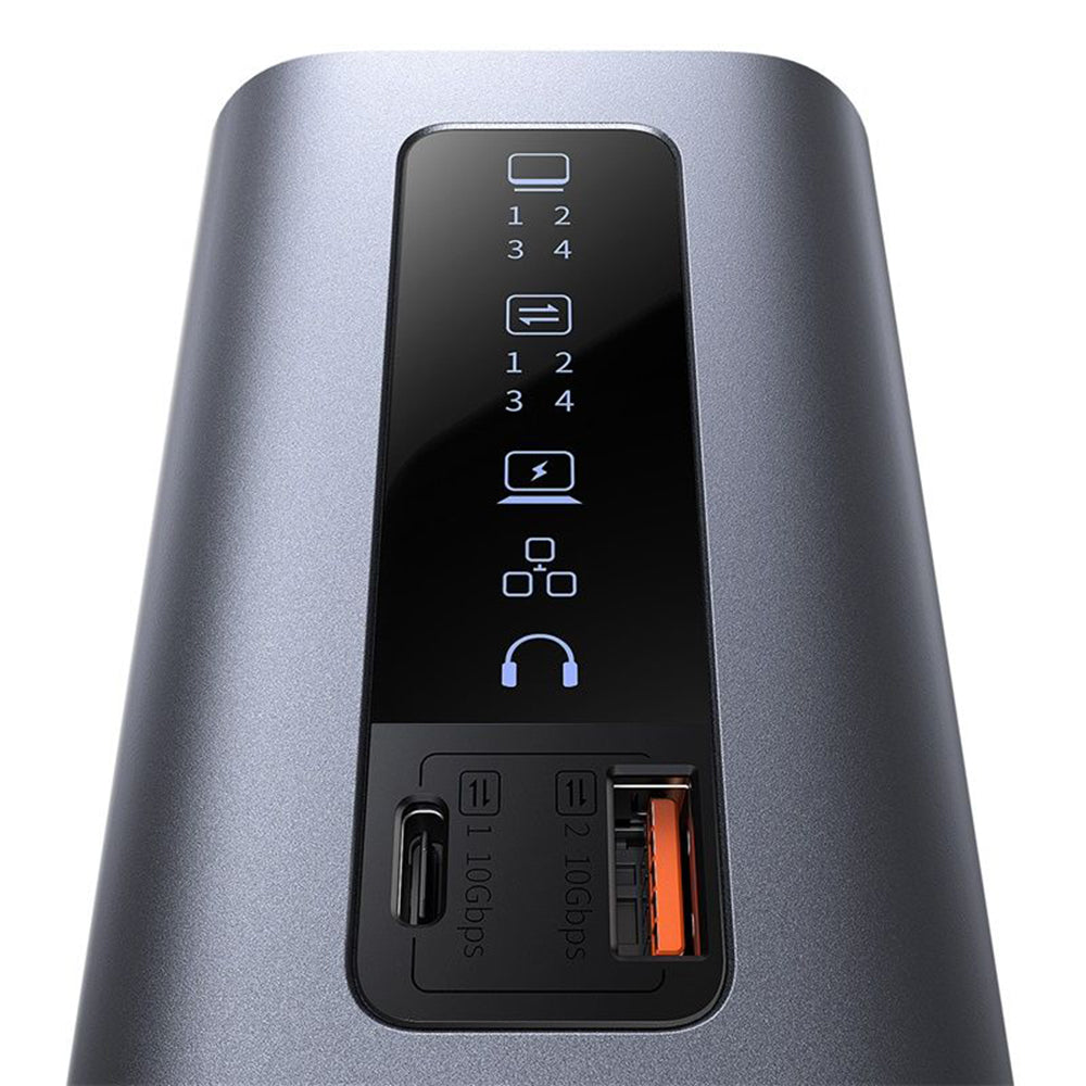 Hub USB-C Baseus SpaceMate, 11in1, Šedý B00568101813-00