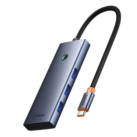 Hub USB-C Baseus UltraJoy, 3 x USB-A 3.0 - 1 x USB-C - 1 x HDMI - 1 x SD - 1 x microSD, šedý B00052803811-00