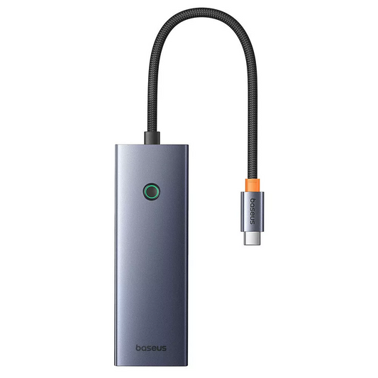 Hub USB-C Baseus UltraJoy, 3 x USB-A 3.0 - 1 x USB-C - 1 x HDMI - 1 x SD - 1 x microSD, šedý B00052803811-03