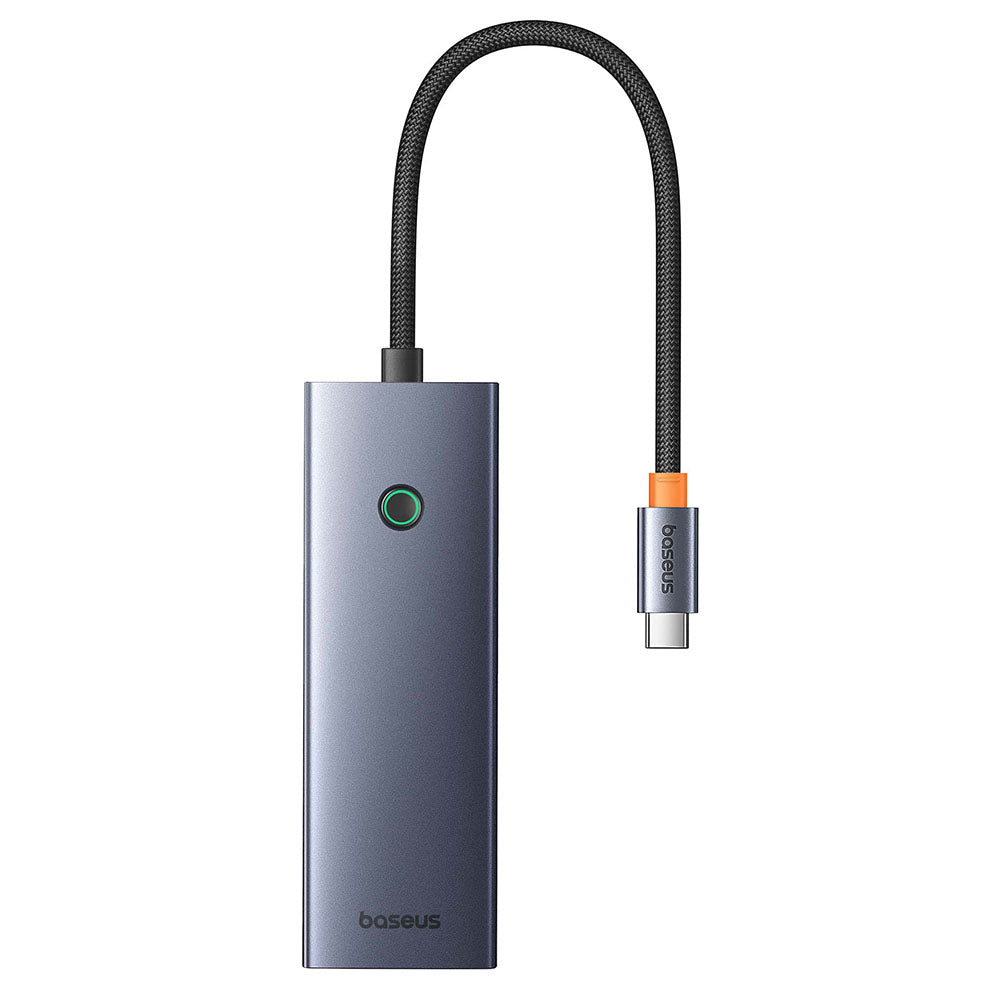Hub USB-C Baseus UltraJoy, 3 x USB-A 3.0 - 1 x USB-C - 1 x HDMI - 1 x SD - 1 x microSD, šedý B00052803811-00