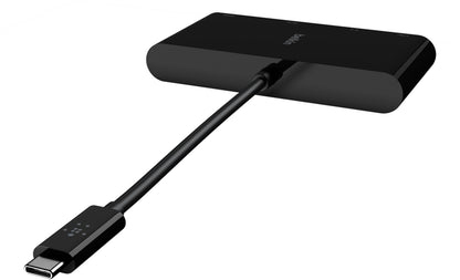 USB-C Hub Belkin Connect, 1 x USB-A 3.0 - 1 x HDMI - 1 x VGA - 1 x RJ45, Černá AVC005btBK