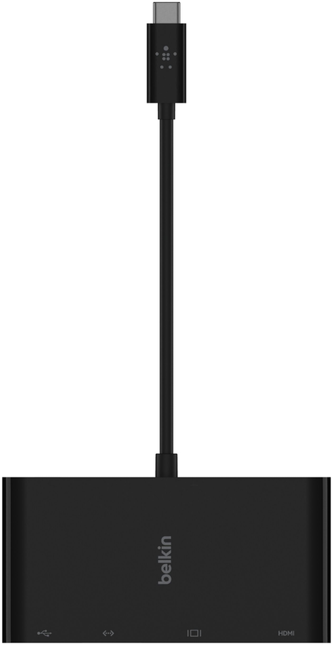 USB-C Hub Belkin Connect, 1 x USB-A 3.0 - 1 x HDMI - 1 x VGA - 1 x RJ45, Černá AVC005btBK