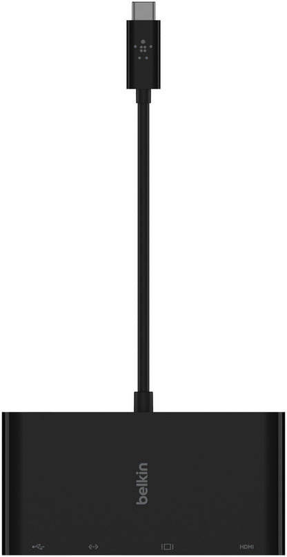 USB-C Hub Belkin Connect, 1 x USB-A 3.0 - 1 x HDMI - 1 x VGA - 1 x RJ45, Černá AVC005btBK