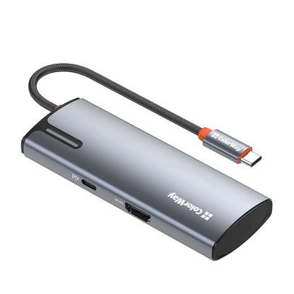 Hub USB-C ColorWay CW-HUB01, 5v1, Stříbrný