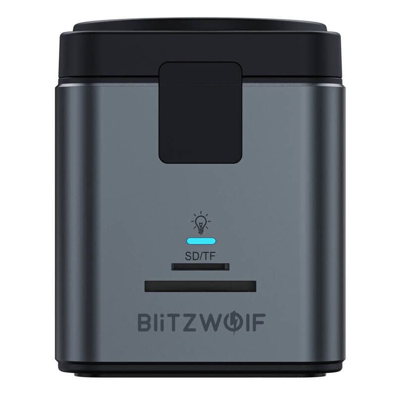 USB-C hub s bezdrátovým nabíjením QI BlitzWolf BW-TH17, 9v1, černý