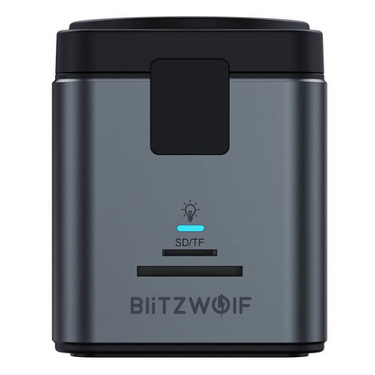 USB-C hub s bezdrátovým nabíjením QI BlitzWolf BW-TH17, 9v1, černý