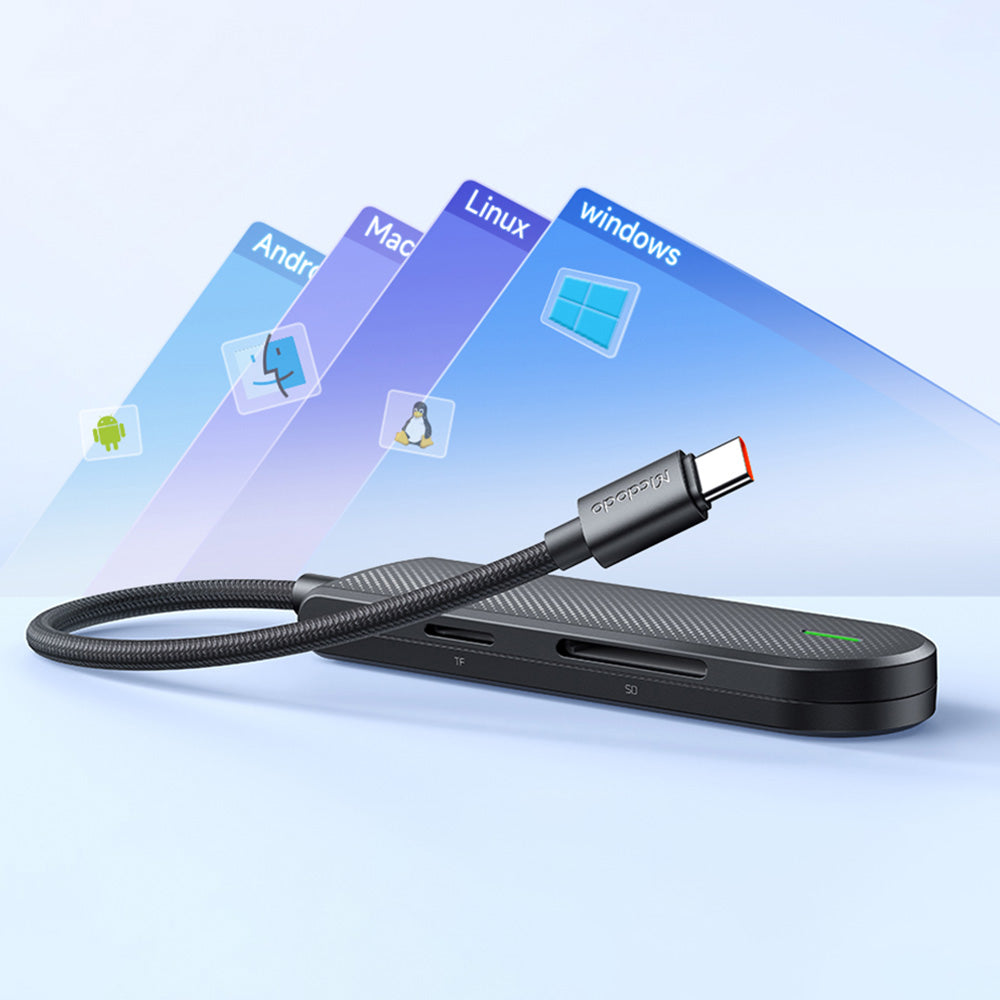 Hub USB-C McDodo HU-1430 Star, 5v1, Černý