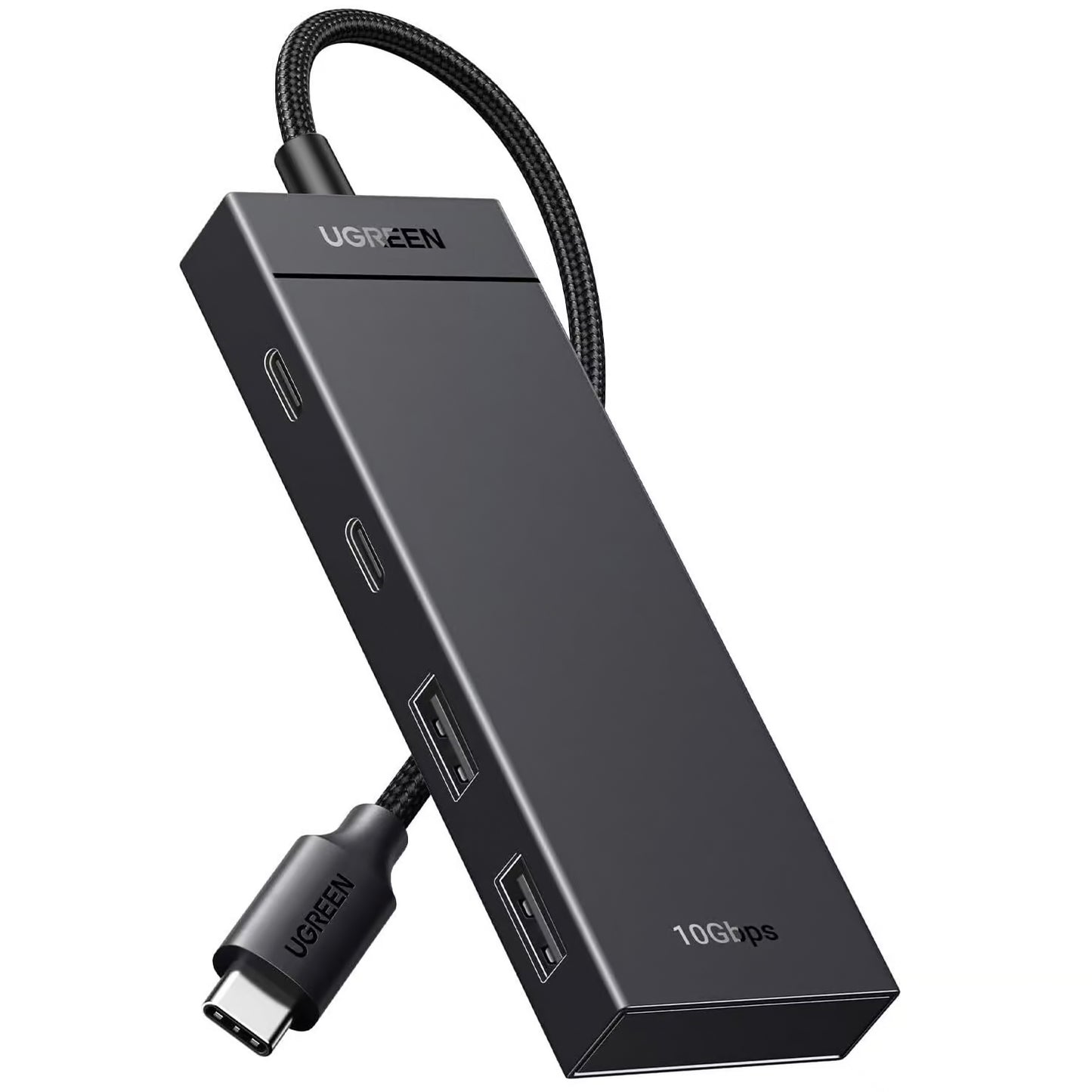 Hub USB-C UGREEN CM416, 2 x USB-A 3.1 - 2 x USB-C, 0,25 m, černý