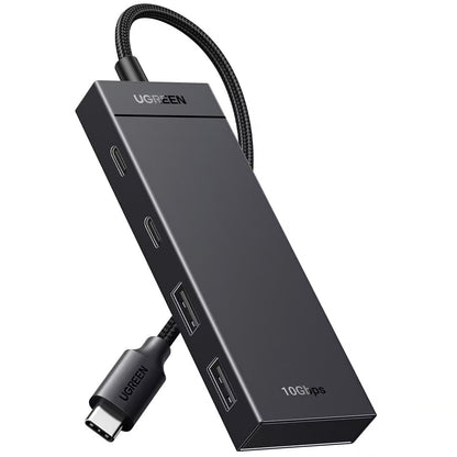 Hub USB-C UGREEN CM416, 2 x USB-A 3.1 - 2 x USB-C, 0,25 m, černý