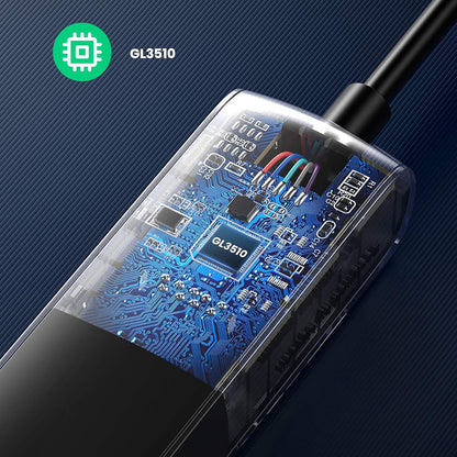 USB-C hub UGREEN CM416 (10916), 4 x USB-A 3.0, Černý
