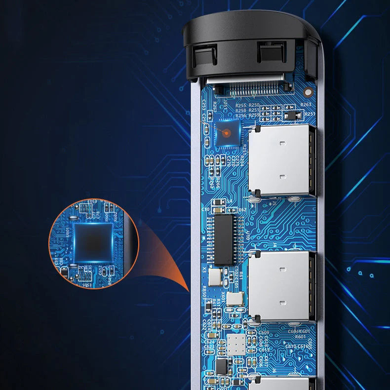 Hub USB-C UGREEN CM417, 4 x USB-A 3.2 - 1 x HDMI, šedý
