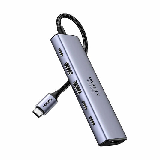 Hub USB-C UGREEN CM511 (35999), 2 x USB-A 3.2 - 3 x USB-C - 1 x HDMI, šedý