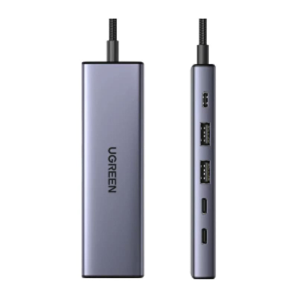 Hub USB-C UGREEN CM511 (75586), 6v1, Šedý